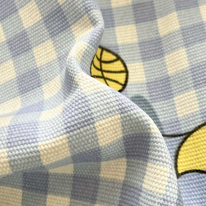 91家纺网 家纺一手货源 找家纺 新印象  2025新款花边老粗布床单款床笠款三件套蓝色小恐龙