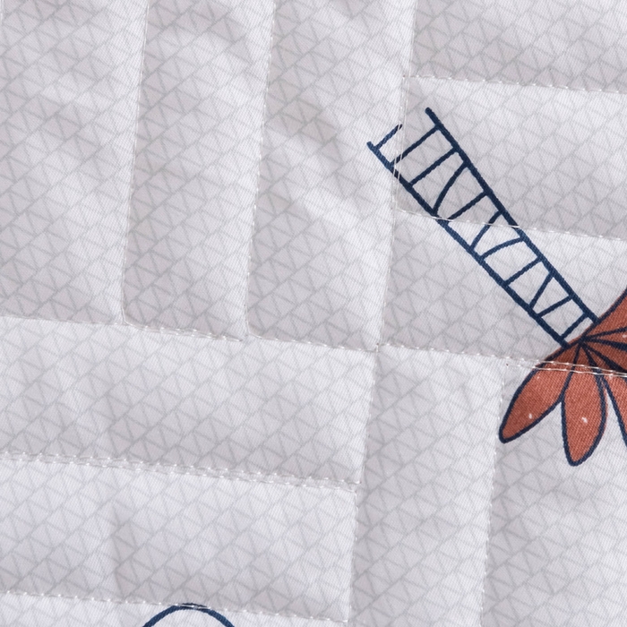 91家纺网 家纺一手货源 找家纺 优乐家纺 2025新款纯棉印花夹棉床笠三件套系列-纽扣款新狂欢乐园