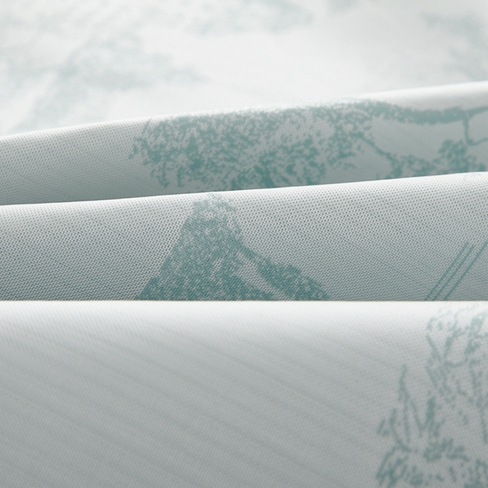 91家纺网 家纺一手货源 找家纺 曲宿家纺 2025新款A类高分子色织提花软凉席系列 山涧-湖蓝