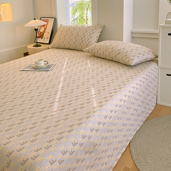 91家纺网 家纺一手货源 找家纺 爱彼家纺 2025新款锦柔老粗布席子凉席床单 千鸟格