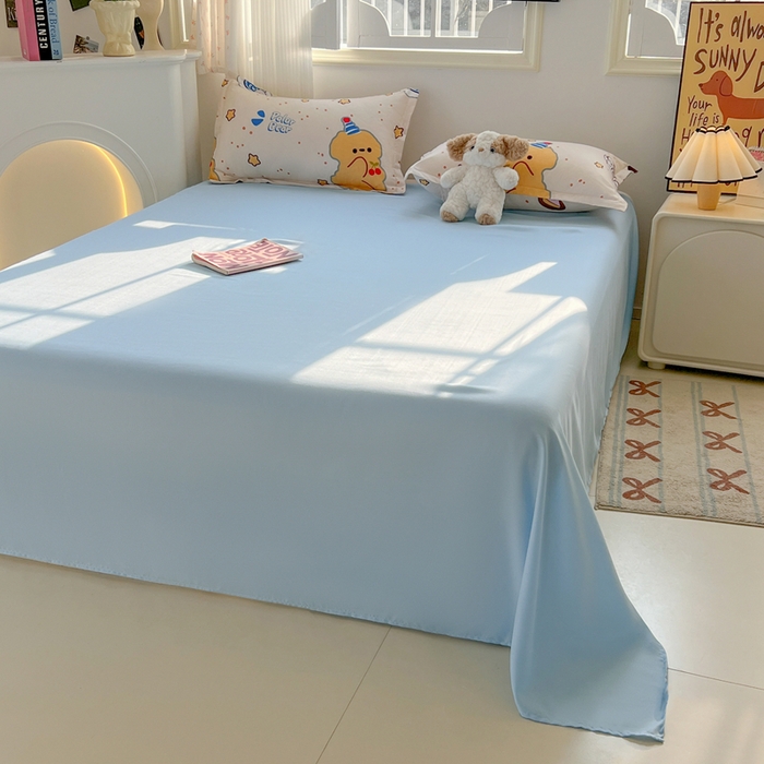 91家纺网 家纺一手货源 找家纺 悦织湾家纺 2025新款亲肤芦荟棉四件套轻奢印花磨毛床上用品亲肤棉四件套 蛋糕熊