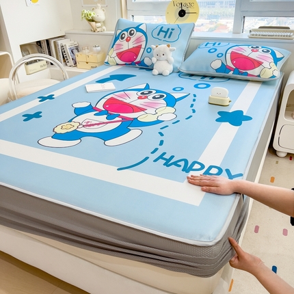 91家纺网 家纺一手货源 找家纺 （总）斯尔顿 2025新款炭光冰丝凉席-床笠款