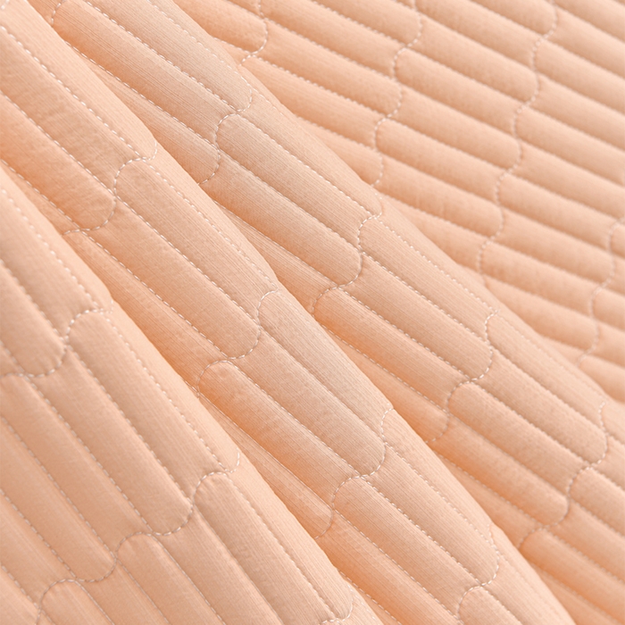 91家纺网 家纺一手货源 找家纺 星窝家纺 2025新款水洗棉花边床裙式多功能床盖三件套 经典橘色