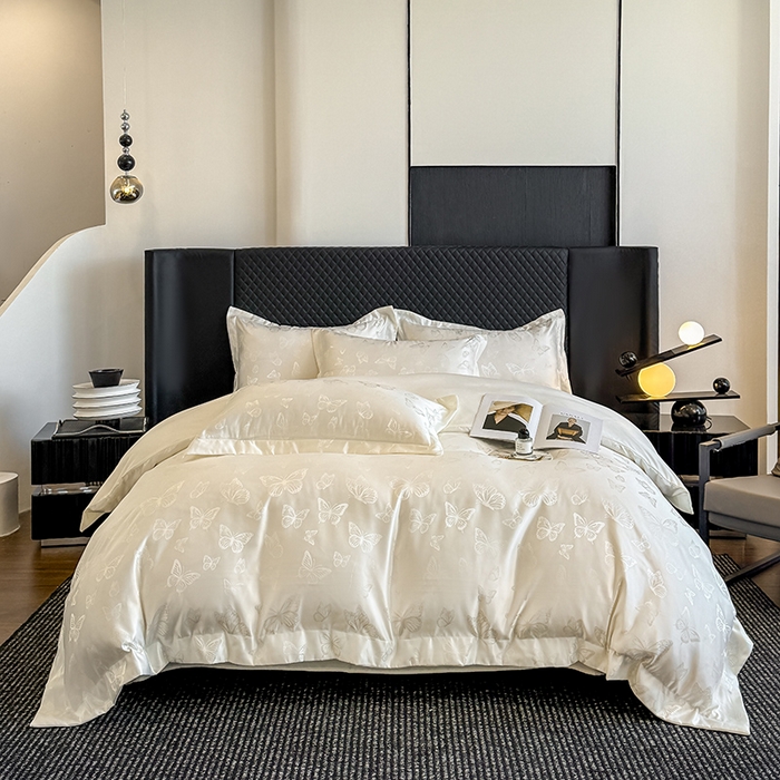 91家纺网 家纺一手货源 找家纺 （总）狂想家 2025新款高奢提花水洗天丝系列四件套