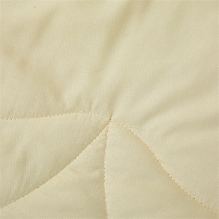 91家纺网 家纺一手货源 找家纺 西域种棉人·千百笠 2025新款A类100%新疆棉花夏凉被纯棉全棉填充毛巾绣绣花纯色双拼原棉空调被夏被 云暖-奶油黄