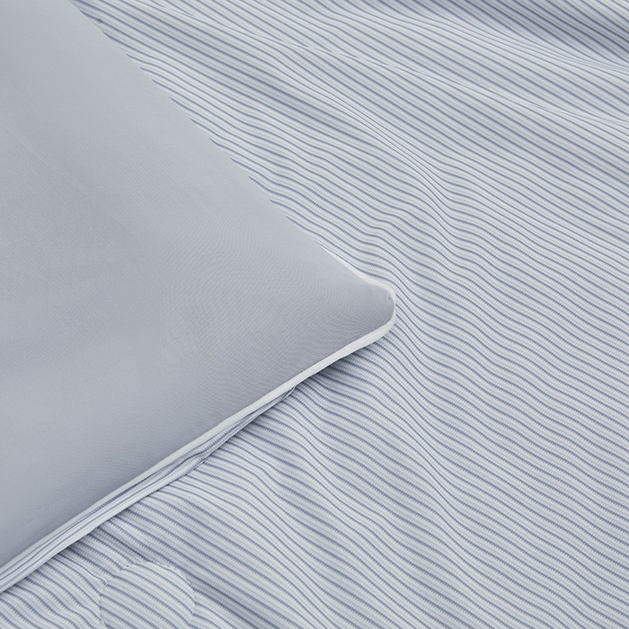 91家纺网 家纺一手货源 找家纺 金喜 2025新款A类高克重冰丝夏被云母凉感夏凉被子（10%氨纶） 云母灰