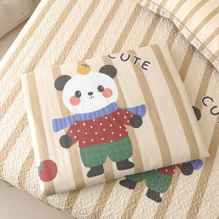 91家纺网 家纺一手货源 找家纺 丫丫家纺 2025新款直播热款60天丝夏被大版卡通天丝棉夏凉被空调被被子被芯 熊猫宝贝