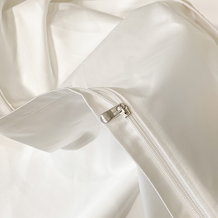 91家纺网 家纺一手货源 找家纺 瑞驰家纺 2025新款长绒棉纯棉绣花四件套--千寻系列 千寻-莫兰迪白