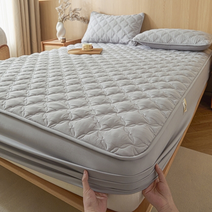 91家纺网 家纺一手货源 找家纺 （总）九亭家纺 2025新款A类大豆纤维防水夹棉床笠