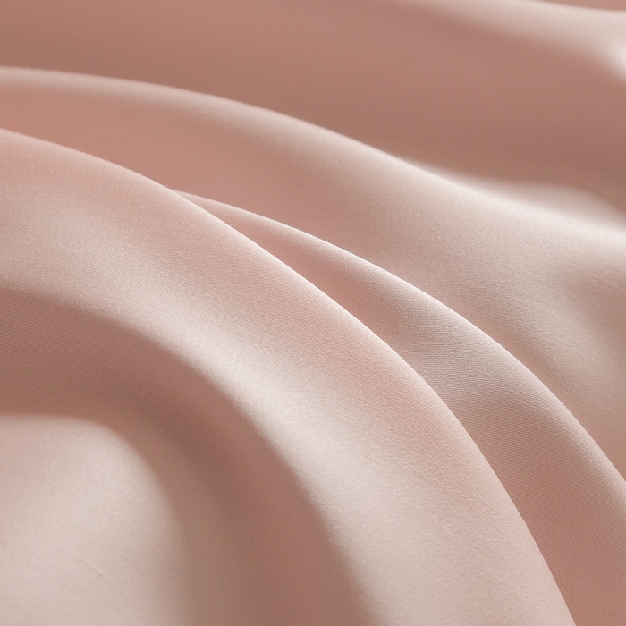 91家纺网 家纺一手货源 找家纺 云栖家居 202560支兰精天丝纯拼色四件套 浅杏粉银灰