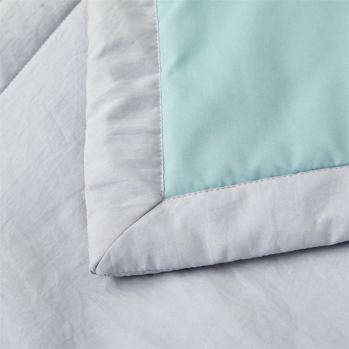 91家纺网 家纺一手货源 找家纺 西域种棉人·千百笠 2025新款A类100%新疆棉花夏凉被纯棉全棉填充毛巾绣绣花纯色双拼原棉空调被夏被 云暖-山水青