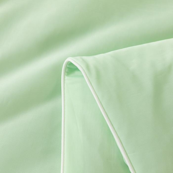 91家纺网 家纺一手货源 找家纺 瑜珠家纺 2025新款瑜珠云母凉感丝夏被 天水绿