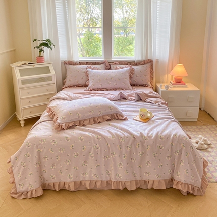 欧尚 2025新款ins风夏被四件套 繁花