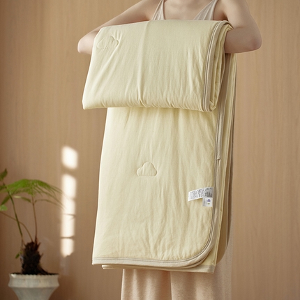 91家纺网 家纺一手货源 找家纺 （总）安莱生活 2025新款全棉纯棉云感针织棉双拼夏被夏凉被空调被