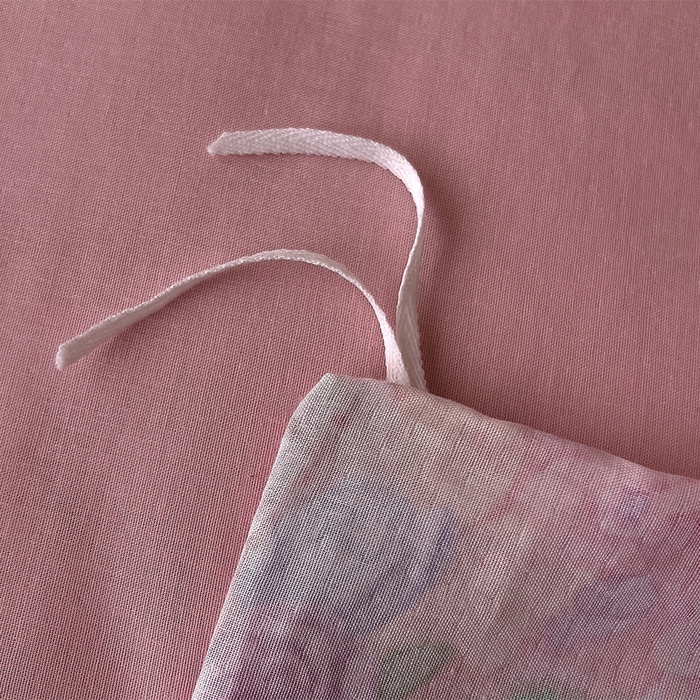 91家纺网 家纺一手货源 找家纺 优品阁  2025新款A类全棉有氧双层纱四件套 亦然花语