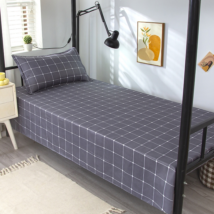 91家纺网 家纺一手货源 找家纺 悦织湾家纺 2025新款印花学生宿舍亲肤芦荟棉三件套单双人四件套轻奢印花磨毛床上用品 憧憬