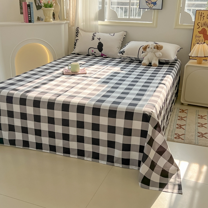 91家纺网 家纺一手货源 找家纺 悦织湾家纺 2025新款亲肤芦荟棉四件套轻奢印花磨毛床上用品亲肤棉四件套 可爱多