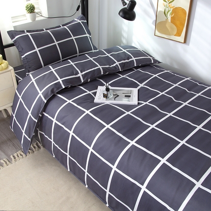 91家纺网 家纺一手货源 找家纺 悦织湾家纺 2025新款印花学生宿舍亲肤芦荟棉三件套单双人四件套轻奢印花磨毛床上用品 梦格