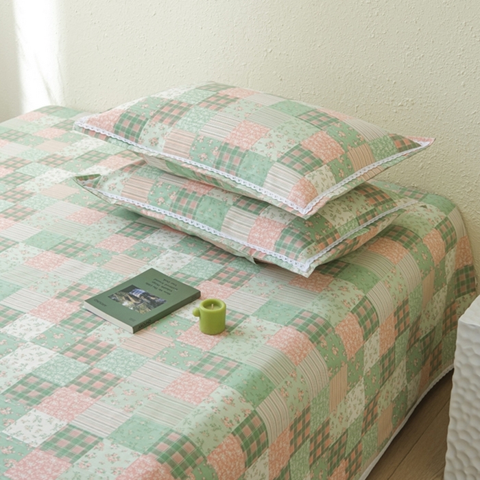 91家纺网 家纺一手货源 找家纺 （总）萌宝老粗布毛绒玩具 2025新款原棉老粗布印花床单系列细纱帆布软凉席三枚段条花边款