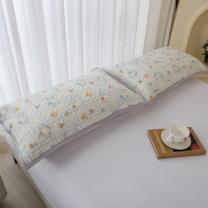 91家纺网 家纺一手货源 找家纺 （总）美宜家 2025新款夏季凉感丝绗缝绑带枕巾隔脏吸汗冰丝枕巾