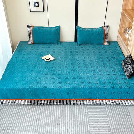 手艺人家纺 2025新款雪尼尔提花炕盖榻榻米炕垫 XK3552绿