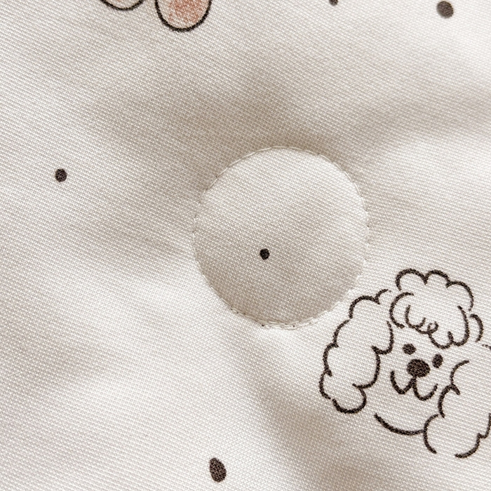 91家纺网 家纺一手货源 找家纺 金喜 2025新款小清新风格有氧针织双层纱大豆被夏被四件套 可爱小熊