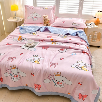 91家纺网 家纺一手货源 找家纺 （总）云恋 2025儿童卡通小版冰丝被夏凉被夏季空调被单人被子被芯可机洗薄款