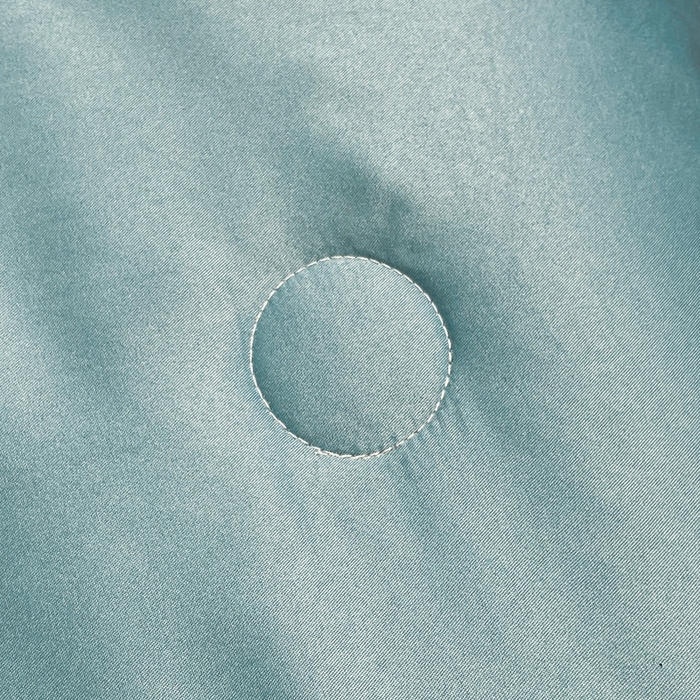 91家纺网 家纺一手货源 找家纺 子曰 2025新款金丝提花浮雕刺绣水洗真丝夏被四件套夏凉被空调被 花语-蓝