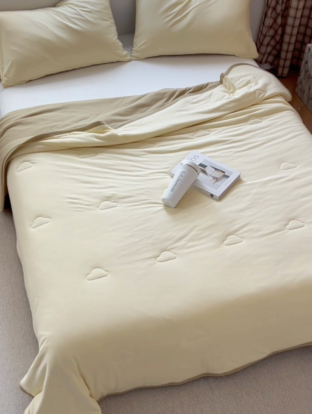 91家纺网 家纺一手货源 找家纺 安莱生活 2025新款全棉纯棉云感针织棉双拼夏被夏凉被空调被 陌上春双拼