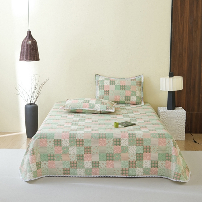 91家纺网 家纺一手货源 找家纺 （总）萌宝 2025老粗布新款纯棉细纱三枚缎卡帆布花边款软凉席床单提供买家秀