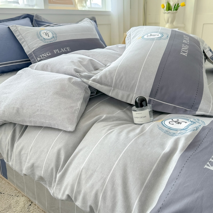 91家纺网 家纺一手货源 找家纺 红粉佳人家纺 2025春夏新款A类全棉纯棉12868纯棉单被套 皇家风范