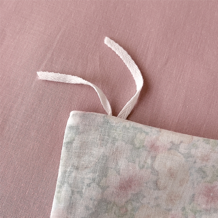 91家纺网 家纺一手货源 找家纺 优品阁  2025新款A类全棉有氧双层纱四件套 庭花香