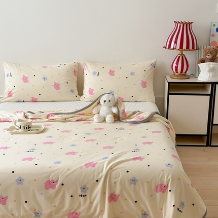 91家纺网 家纺一手货源 找家纺 （总）觅糖家纺 2025新款软糯针织云柔大豆夏被