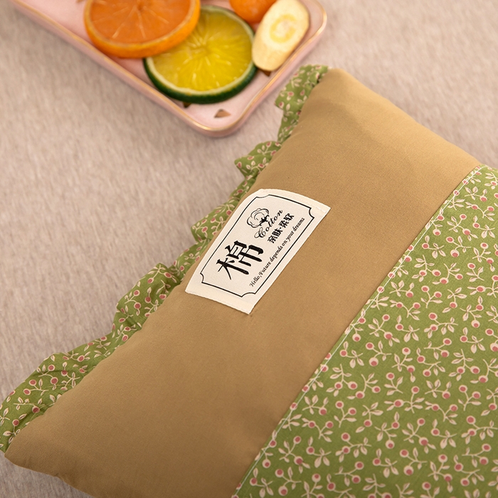 91家纺网 家纺一手货源 找家纺 （总）九州枕芯 2025新款全棉双层小碎花纯荞麦枕 枕头枕芯