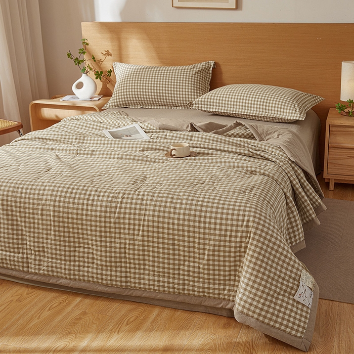 91家纺网 家纺一手货源 找家纺 （总）西域种棉人·千百笠 2025新款A类100%新疆棉花夏凉被纯棉全棉填充原棉空调被手工宽边水洗棉夏被