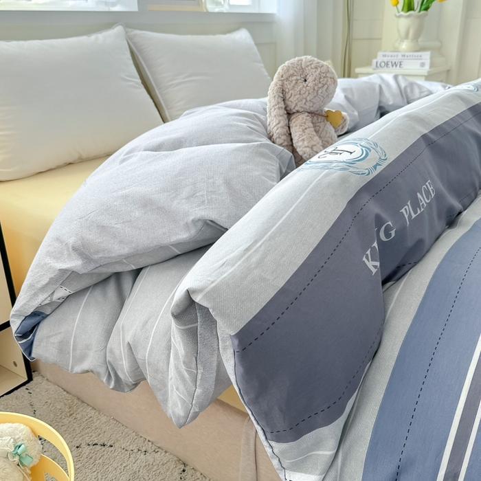 91家纺网 家纺一手货源 找家纺 红粉佳人家纺 2025春夏新款A类全棉纯棉12868纯棉单被套 皇家风范