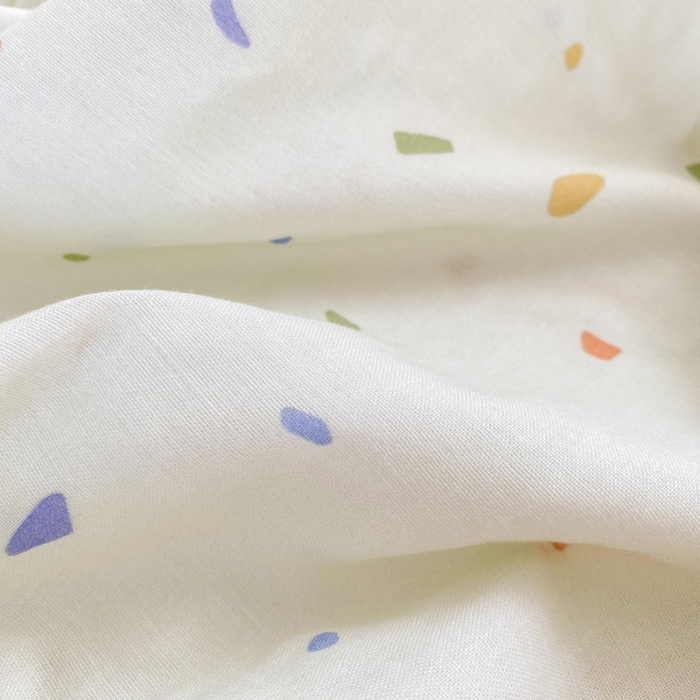 91家纺网 家纺一手货源 找家纺 潮邦 2025新款全棉双层纱多功能盖毯 彩虹糖