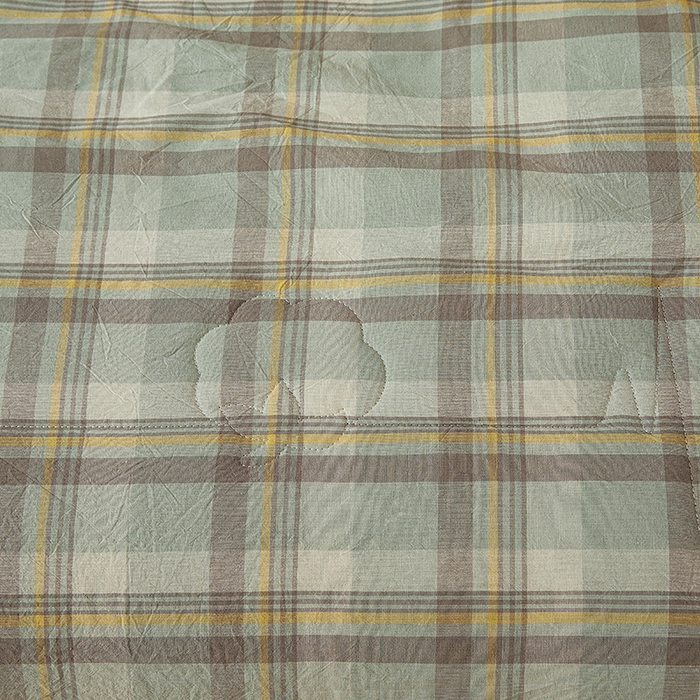 91家纺网 家纺一手货源 找家纺 西域种棉人·千百笠 2025新款A类100%新疆棉花夏凉被纯棉全棉填充原棉空调被手工宽边水洗棉夏被 雅致-绿格