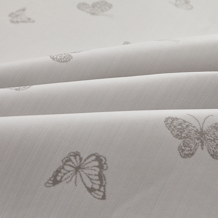 91家纺网 家纺一手货源 找家纺 曲宿家纺 2025新款高分子色织提花软凉席系列 蝴蝶-灰