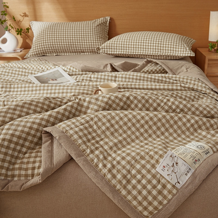 91家纺网 家纺一手货源 找家纺 （总）西域种棉人·千百笠 2025新款A类100%新疆棉花夏凉被纯棉全棉填充原棉空调被手工宽边水洗棉夏被