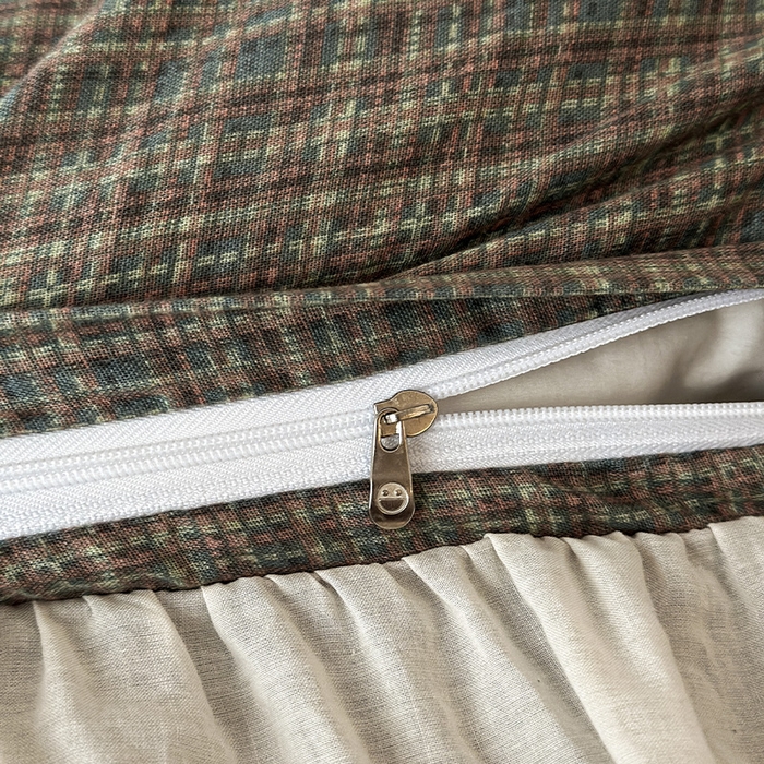 91家纺网 家纺一手货源 找家纺 蓝邻家纺 2025春夏新款全棉纯棉复古双层纱花边织带款四件套 梵可