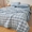 91家纺网 家纺一手货源 找家纺 2025新款A类里外全棉夏凉被100%新疆棉纯棉全棉填充无印格子款空调被原棉夏被 里外全棉-森蓝格