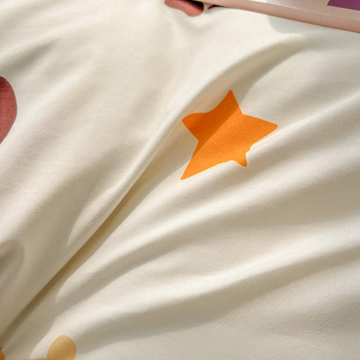 91家纺网 家纺一手货源 找家纺 悦织湾家纺 2025新款亲肤芦荟棉四件套轻奢印花磨毛床上用品亲肤棉四件套 腊肠派对