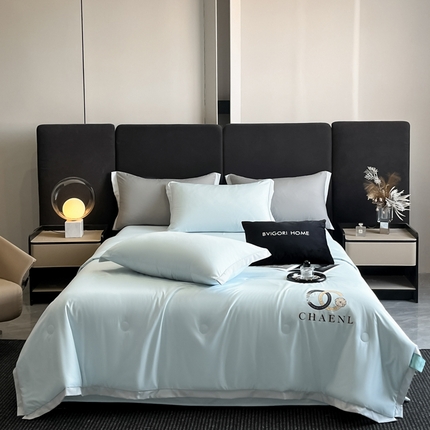 91家纺网 家纺一手货源 找家纺 （总）昊翔家纺 2025新款凉感真丝印花夏被系列