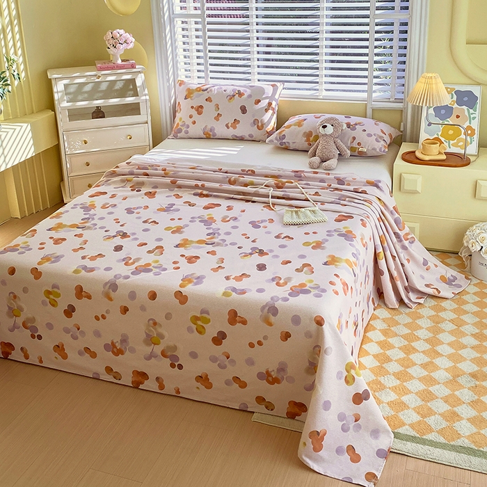 91家纺网 家纺一手货源 找家纺 爱彼家纺 2025新款锦柔老粗布席子凉席床单 露西亚