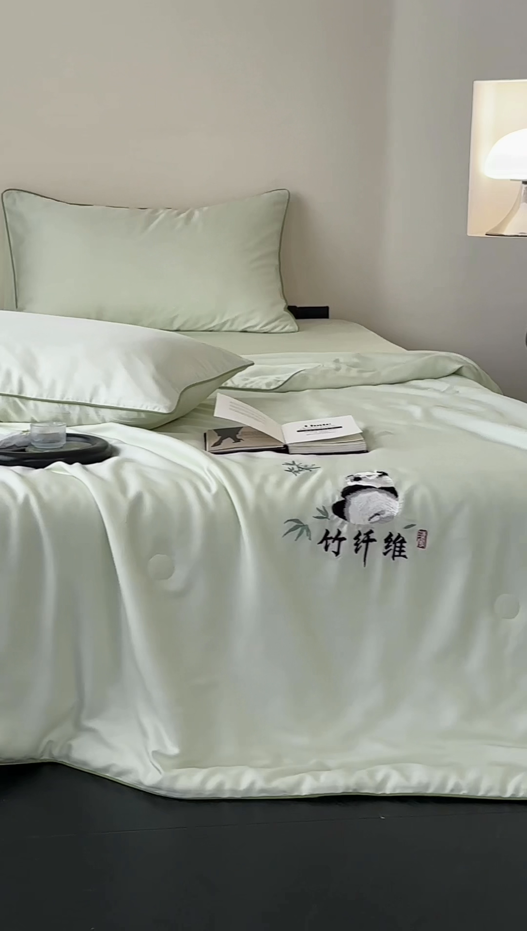 91家纺网 家纺一手货源 找家纺 （总）卡巴伦2025新款A类天竹刺绣蚕蛹蛋白纤维夏被四件套