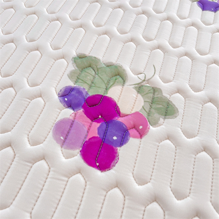 91家纺网 家纺一手货源 找家纺 布卢姆床垫 2025新款5mmA类乳胶凉席床笠套件夏被组合 葡萄乐园