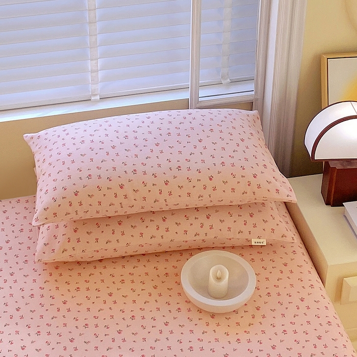 91家纺网 家纺一手货源 找家纺 爱彼家纺 2025新款锦柔老粗布席子凉席床单 玫瑰花园