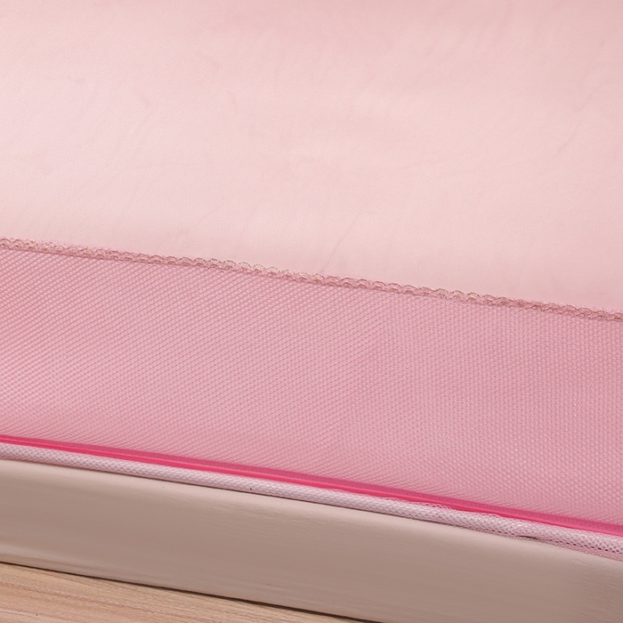 91家纺网 家纺一手货源 找家纺 （总）夏彩 2025新款U型三开门外穿坐床蚊帐系列-货号88538/88539