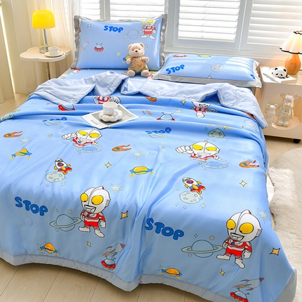 91家纺网 家纺一手货源 找家纺 （总）云恋 2025儿童卡通小版冰丝被夏凉被夏季空调被单人被子被芯可机洗薄款
